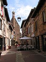 Chatillon-sur-Chalaronne, Rue Philibert Commerson & Eglise